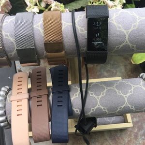 Fitbit Charge 2 with accessories